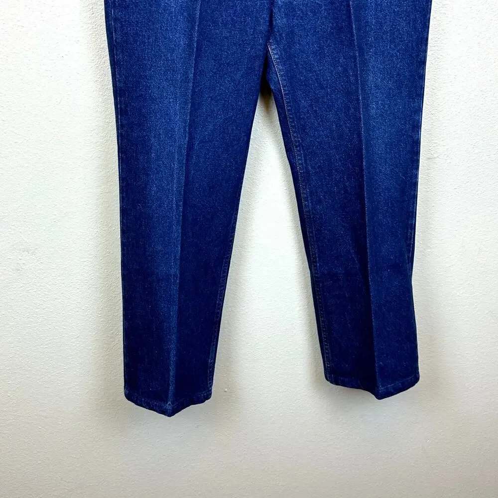 Levi's 517 Vintage 90s Orange Tab Dark Wash Blue Jeans Mens 38x30 Straight Leg